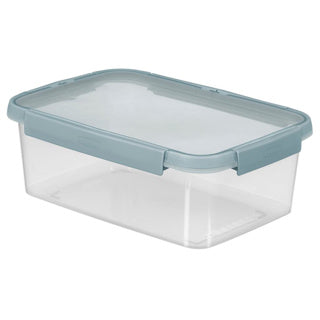Curve caja de almacenamiento de alimentos smart fresh eco rectangular - 3,5l - azul transparente