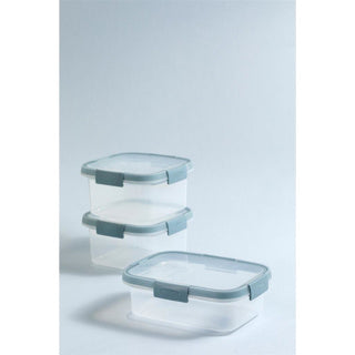 Curve caja de almacenamiento de alimentos smart fresh eco rectangular - 3,5l - azul transparente