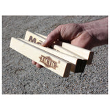 Arco de lanzamiento Tactic mölkky mölkkaari - juego de atrapar y lanzar - juego de lanzamiento de madera original finlandés - madera de haya sostenible - con aplicación de puntuación gratuita