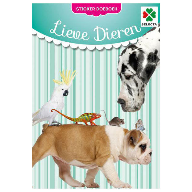 Selecta libro de actividades con pegatinas de animales dulces juego y hobby