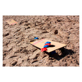 Juego táctico clásico de puf - juego de cornhole - juego al aire libre con 2 tableros