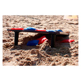 Juego táctico clásico de puf - juego de cornhole - juego al aire libre con 2 tableros