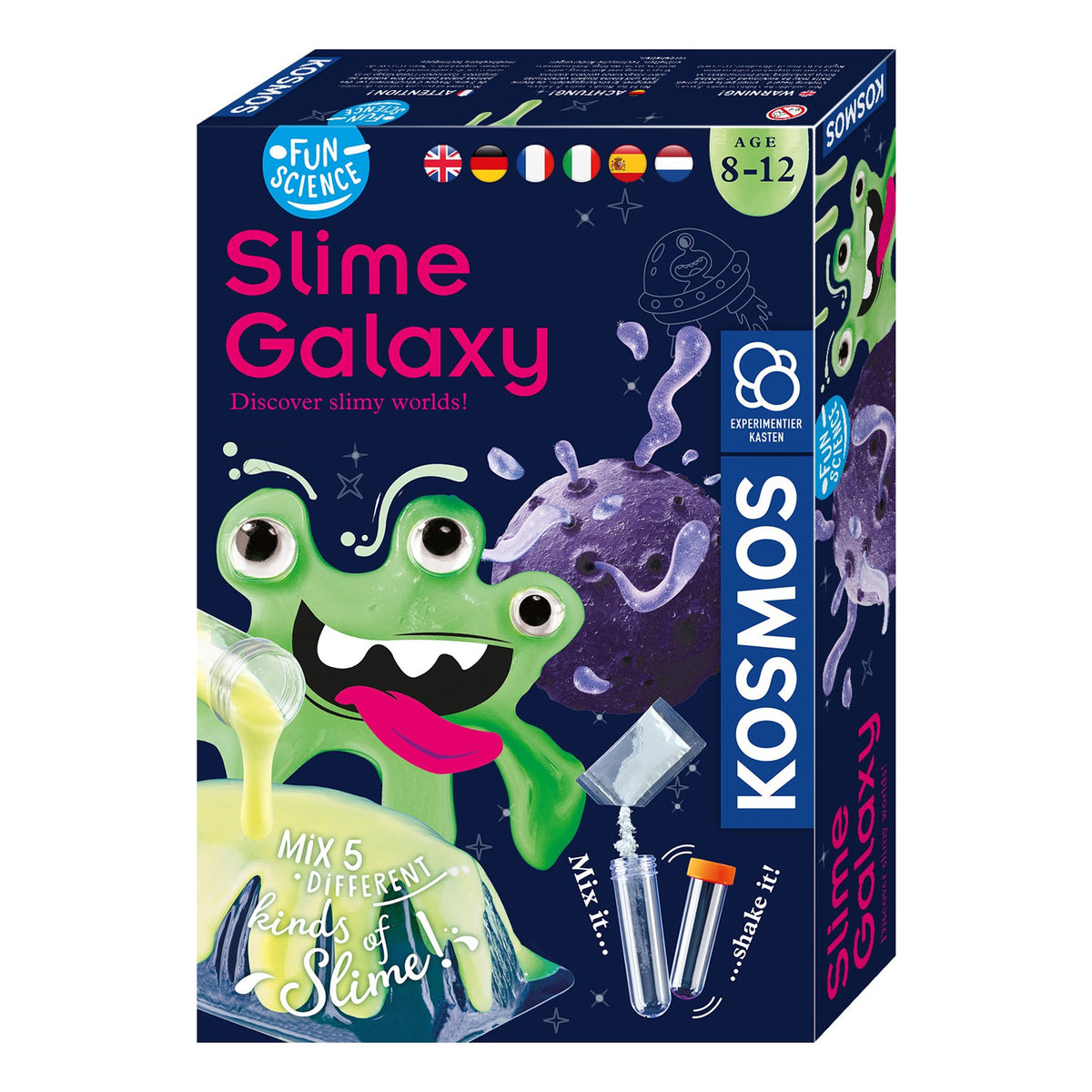 Experimento del cosmos con limo alienígena
