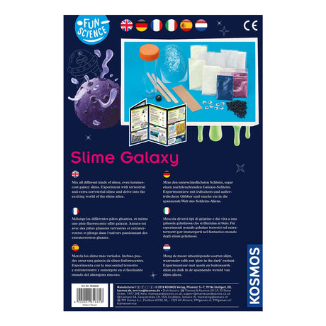 Experimento del cosmos con limo alienígena