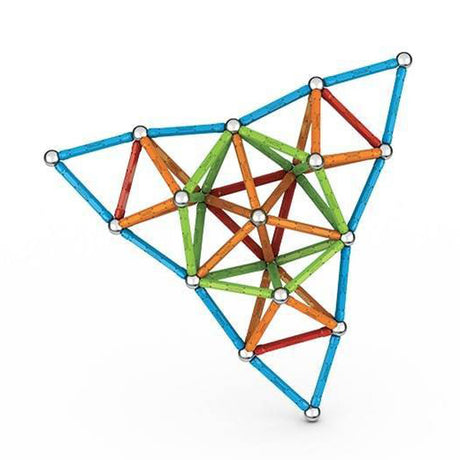 Geomag super color reciclado - juguetes de construcción magnéticos con paneles - 142 piezas - a partir de 3 años