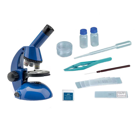 Kosmos my descubrimiento microscopio – set de experimentos – descubra el micromundo de cerca – incluye microscopio 2 en 1, preparaciones y tarjetas de aumento – mi primer microscopio