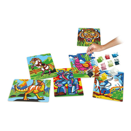Alexander juguetes arena pintura arena caja grande - pintura arena para niños