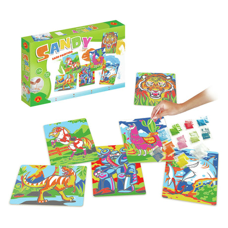 Alexander juguetes arena pintura arena caja grande - pintura arena para niños