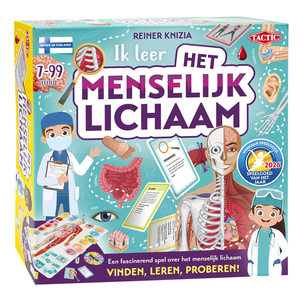Táctica aprendo: el cuerpo humano - juego de mesa - educativo - descubre el cuerpo humano y aprende anatomía - 2 a 5 jugadores - a partir de 7 años