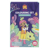 Conjunto de colores de la tribu del tigre bosque místico