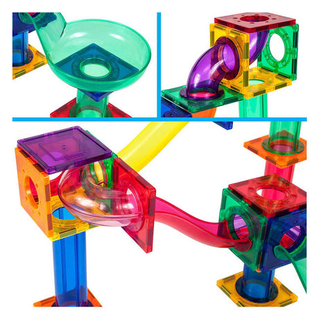Pista de mármol Selecta picassotiles - losetas magnéticas para construcción - 50 uds.