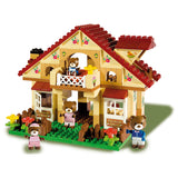 Androni unico bloques de construcción casa maximilian familias juego de juguetes de 155 piezas.