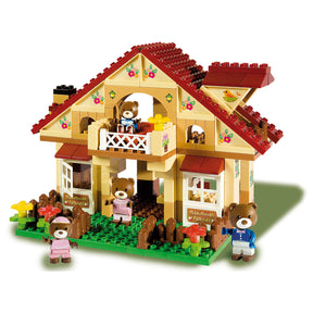 Androni unico bloques de construcción casa maximilian familias juego de juguetes de 155 piezas.