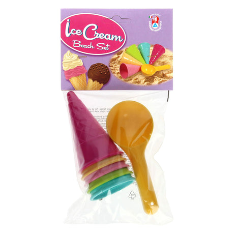 Set de helado de arena Androni - 6 piezas.