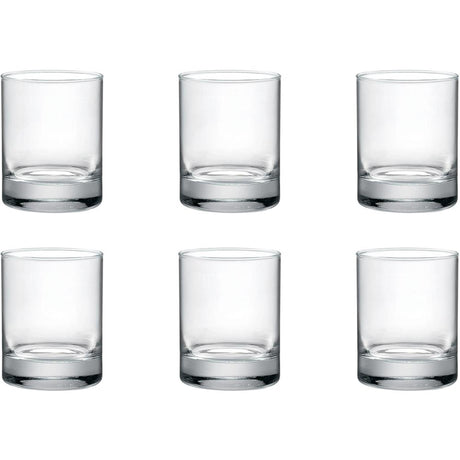 Rocco bormioli vaso gina 220ml caja de 6 piezas