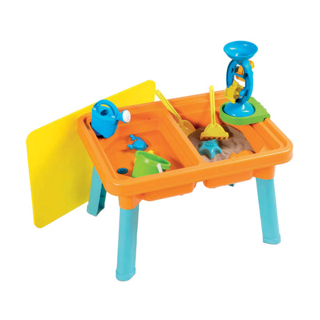 Androni mesa de arena y agua con molino de agua, 10 piezas.