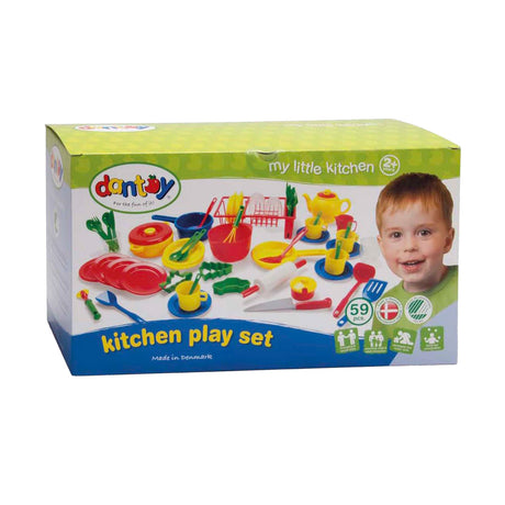 Vajilla de cocina Dantoy, 59 piezas.