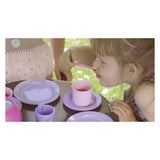 Juego de café Dantoy rosa, lila 17 uds.