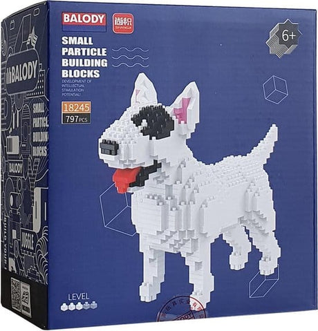 Perro Balody bull terrier con nanobloques mini bloques de construcción lego 797 piezas
