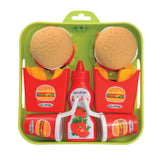 Set de juguetes de comida Ecoffier bandeja para hamburguesas ecoiffier