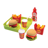 Set de juguetes de comida Ecoffier bandeja para hamburguesas ecoiffier