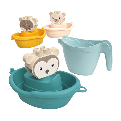 Abrick ecoiffier bb botes de baño animales con regadera - 7 uds.