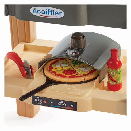 Cocina de verano ecoiffier ecoiffier con barbacoa y horno para pizza - 27 uds.