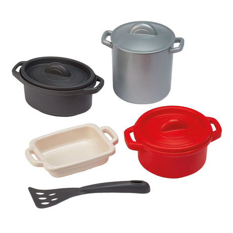 Juego de sartenes y comedor 100% chef Écoiffier ecoiffier - 8 piezas.