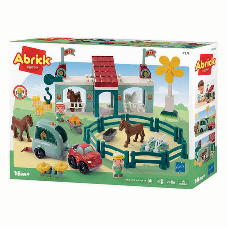 Pista de carreras de caballos Abrick ecoiffier - 60 uds.
