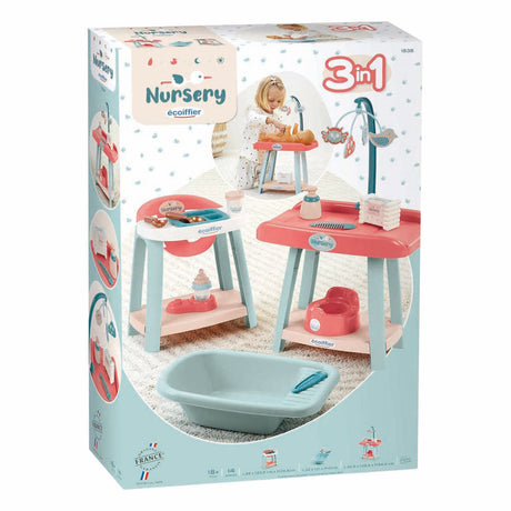 Écoiffier juego de habitación para bebé ecoiffier 3 en 1