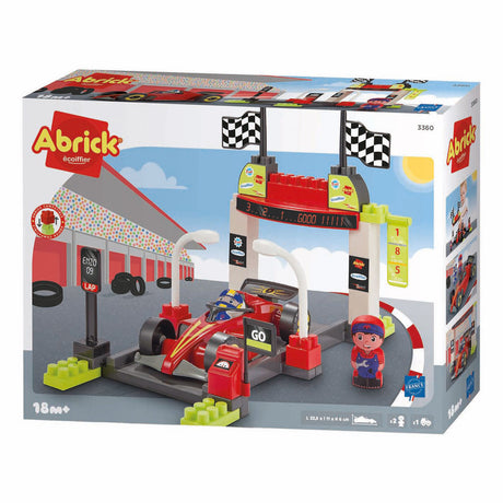 Ecoiffier abrick play set pit stop formula 1