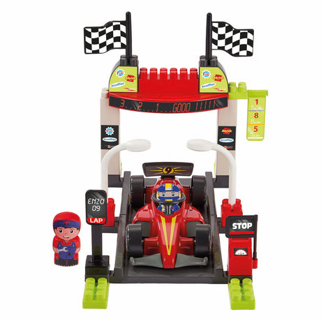 Ecoiffier abrick play set pit stop formula 1