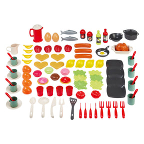 Set de comida y vajilla 100% chef Ecoiffier - 100uds.