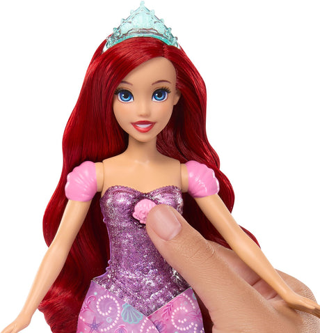 Mattel princesa disney transformando ariel - muñeca de moda