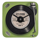 Ootb reloj de pared tocadiscos cristal ø20cm