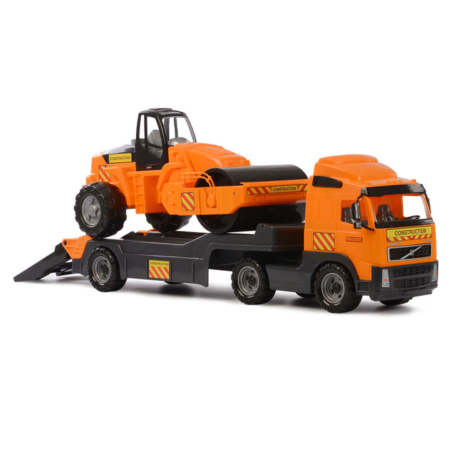 Camión cavallino volvo con rodillo