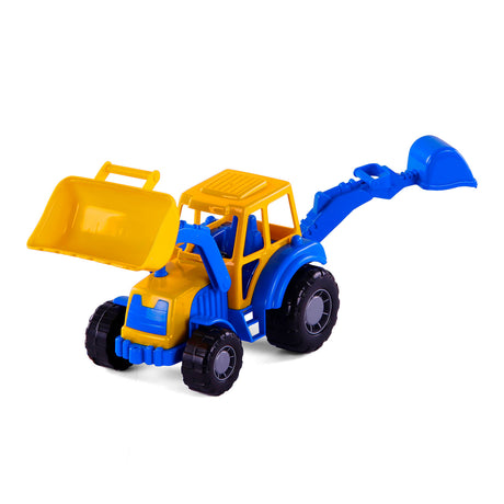 Tractor Cavallino con cargador frontal azul