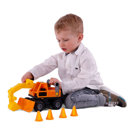 Excavador de agarre Cavallino con neumáticos de goma, 29 cm