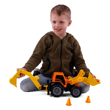 Tractor de excavador de agarre Cavallino con neumáticos de goma, 38.5 cm
