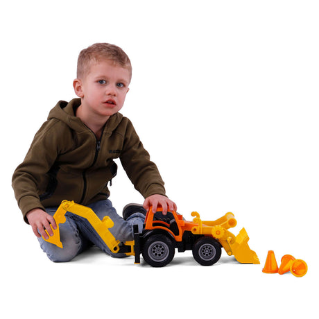 Tractor de excavador de agarre Cavallino con neumáticos de goma, 38.5 cm