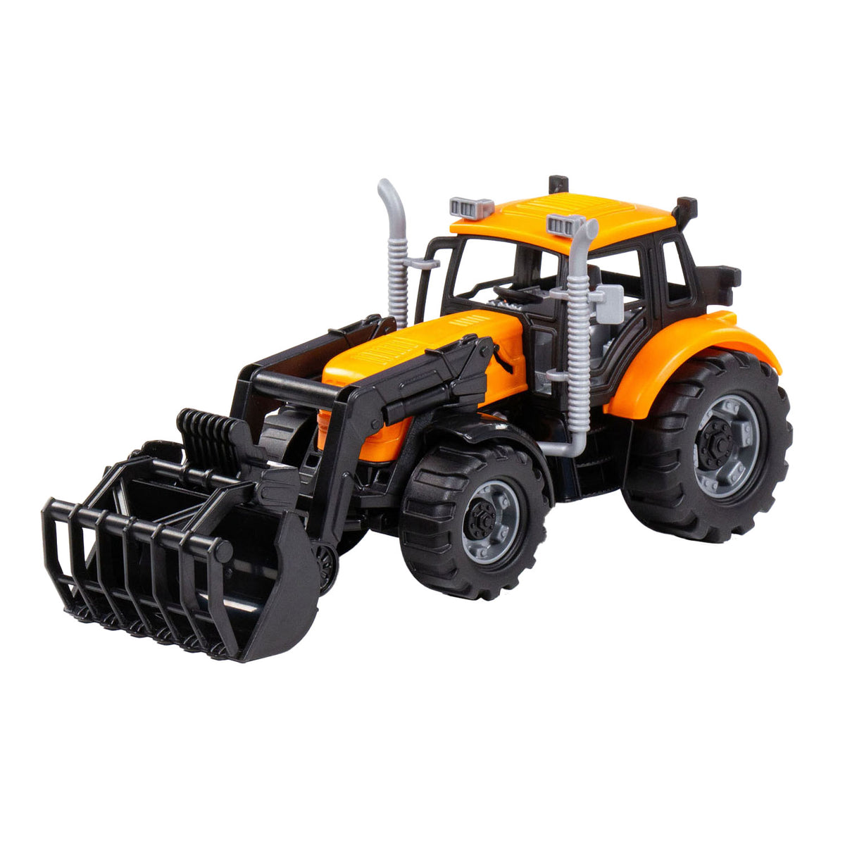 Tractor Cavallino con cargador amarillo, escala 1:32