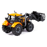 Tractor Cavallino con cargador amarillo, escala 1:32