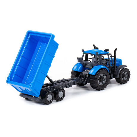 Tractor Cavallino con remolque de camión de propina, escala 1:32