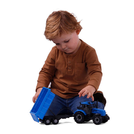 Tractor Cavallino con remolque de camión de propina, escala 1:32