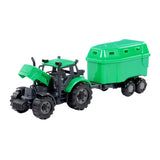 Tractor Cavallino con remolque de caballo verde, Escala 1:32