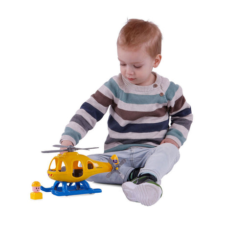 Helicóptero de ambulancia Cavallino con figura de juego, 29.5 cm