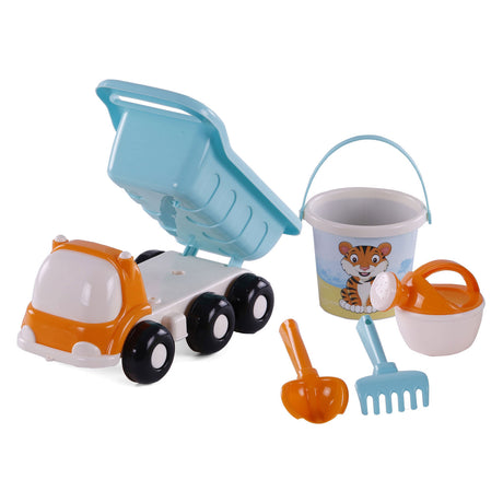Cavallino Strand Kiepwagen con cubo Azul, 5dlg.