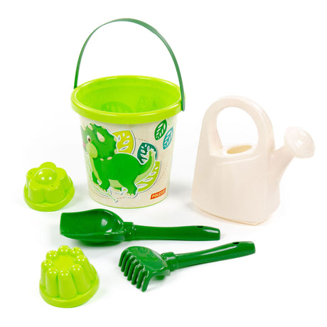 Cavallino Safari XL Bucket Juego con formas de arena Dino, 8dlg.