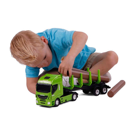 Camión tronco de árbol cavallino iveco escala 1:30