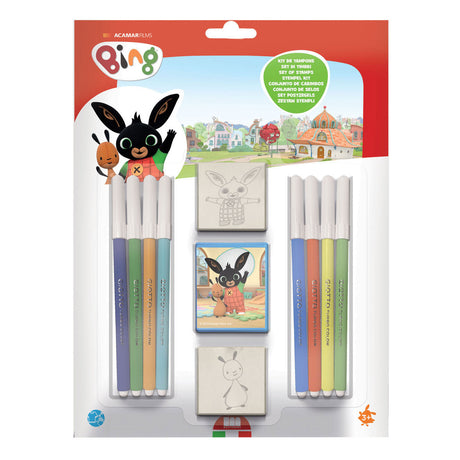 Juego de sellos Bing multiimpresión: juego de juguetes creativos con rotuladores de colores.